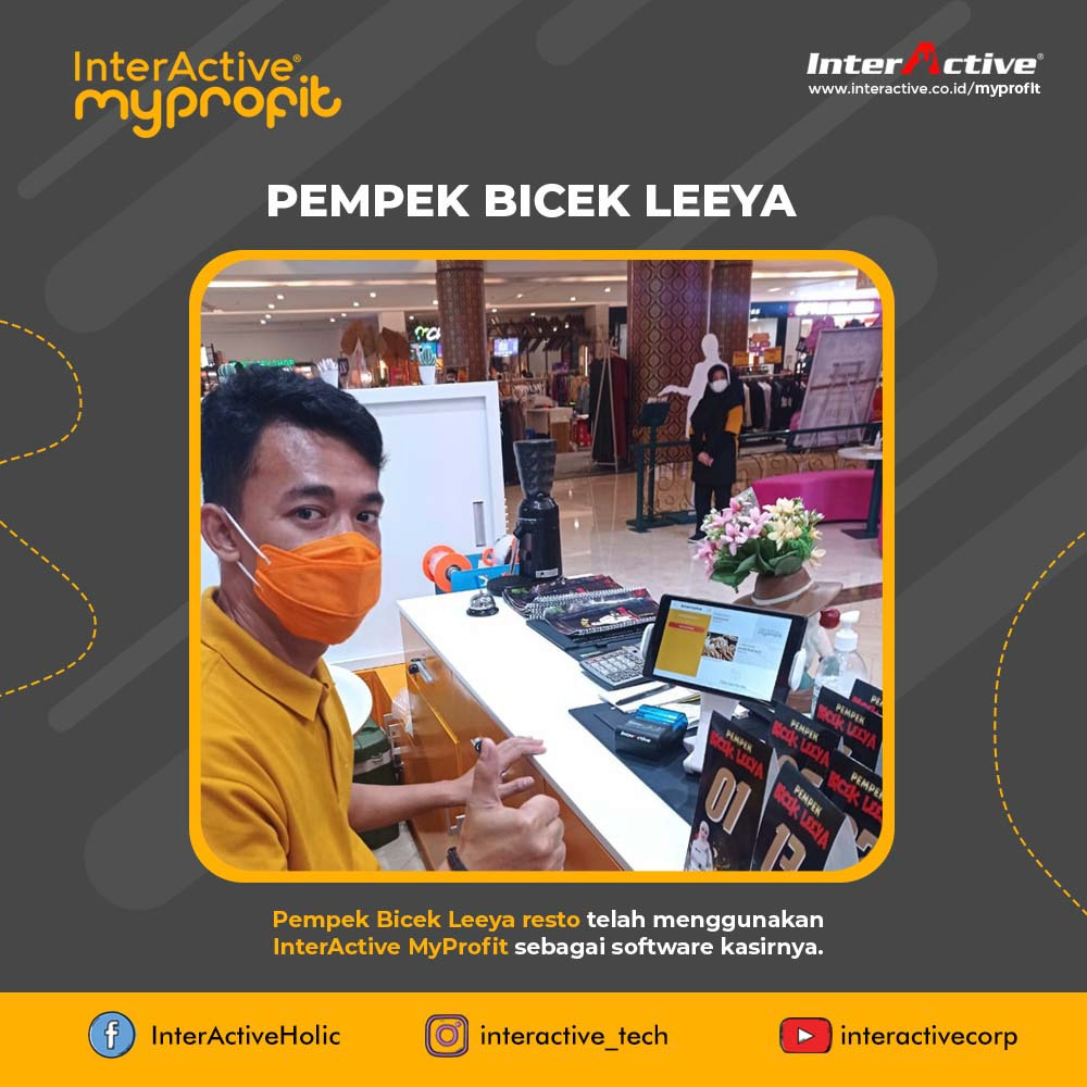 Klien InterActive MyResto Bisnis Pempek Bicek Leeya resto